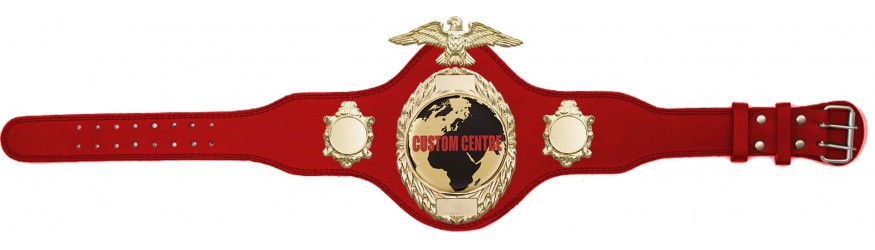 CUSTOM CHAMPIONSHIP BELT PLT288/G/CUSTOM - AVAILABLE IN 4 COLOURS